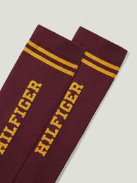 Tommy Hilfiger A/W 26 Podkolanówki jeździeckie Drexel College Deep Burgundy