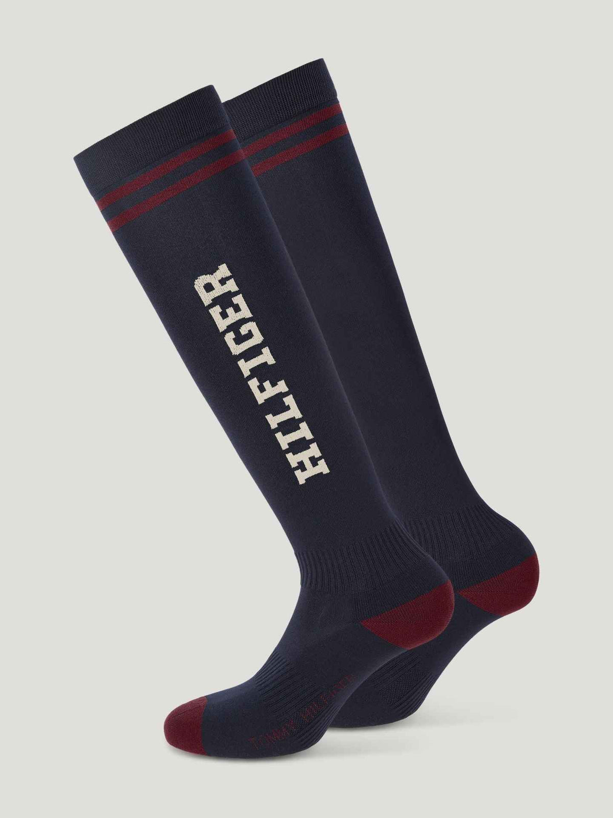Tommy Hilfiger A/W 26 Podkolanówki jeździeckie Drexel College Regatta Red