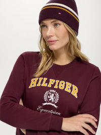 Tommy Hilfiger A/W 26 Bluza Campus Deep Burgundy