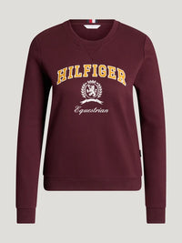 Tommy Hilfiger A/W 26 Bluza Campus Deep Burgundy