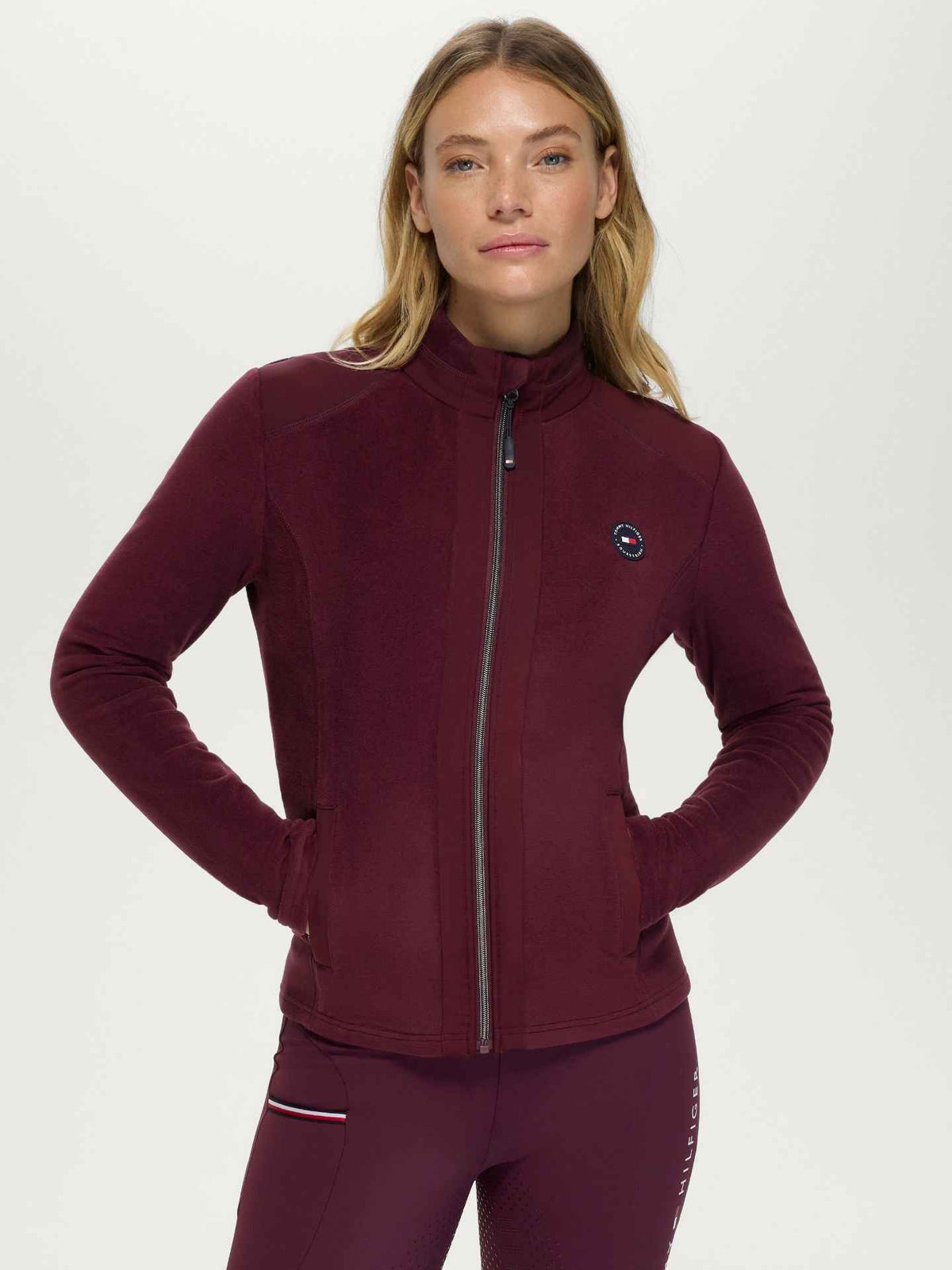 Tommy Hilfiger A/W 26 Bluza polarowa Elmonte Deep Burgundy