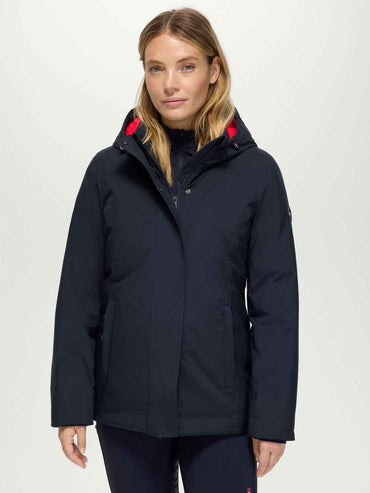 Tommy Hilfiger A/W 26 Parka Palisade kompatybilna z airbagiem Desert Sky