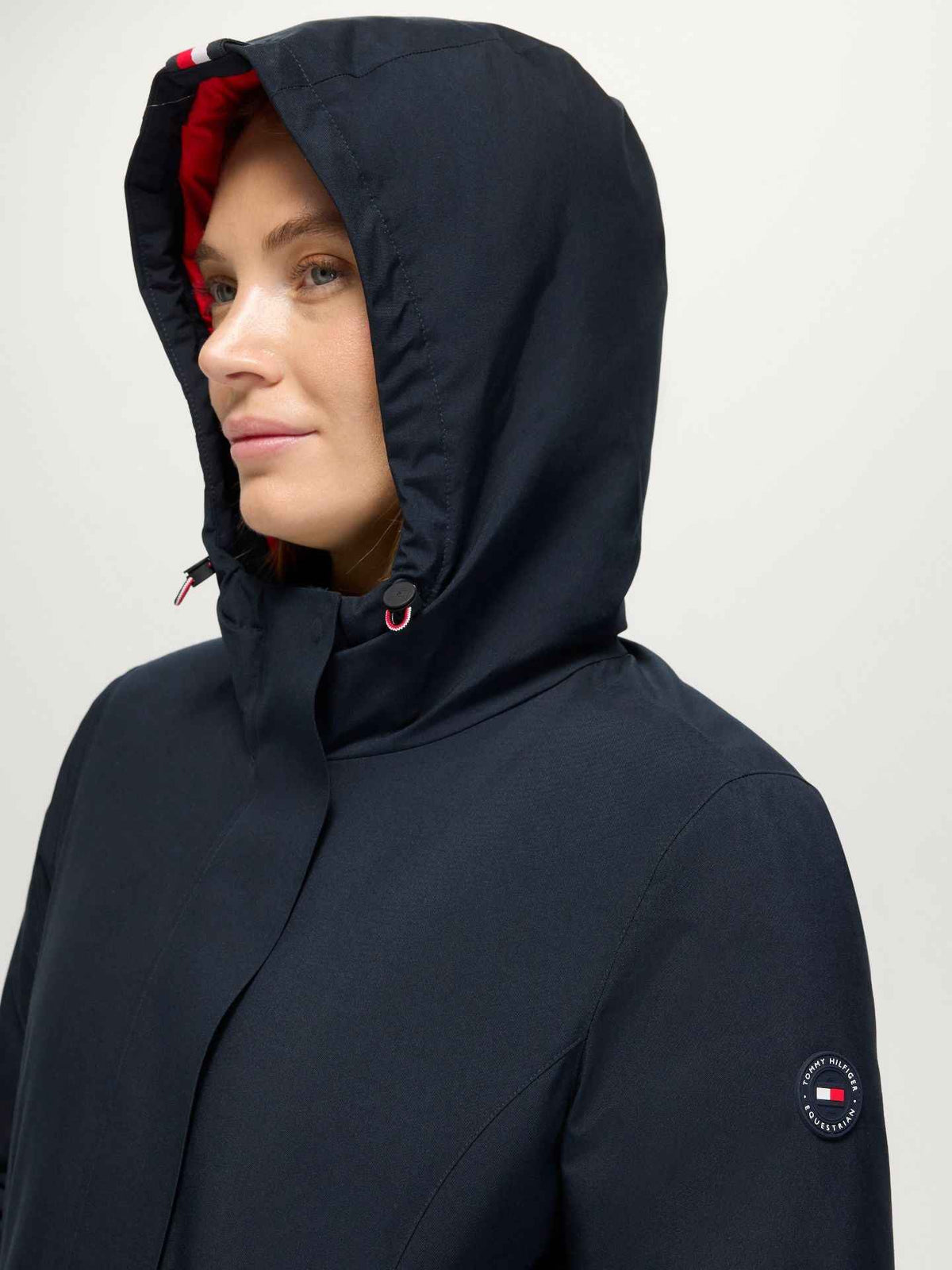 Tommy Hilfiger A/W 26 Parka Palisade kompatybilna z airbagiem Desert Sky