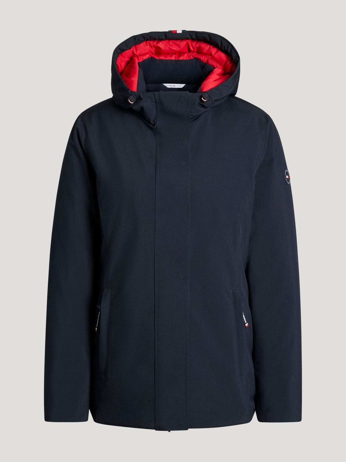 Tommy Hilfiger A/W 26 Parka Palisade kompatybilna z airbagiem Desert Sky
