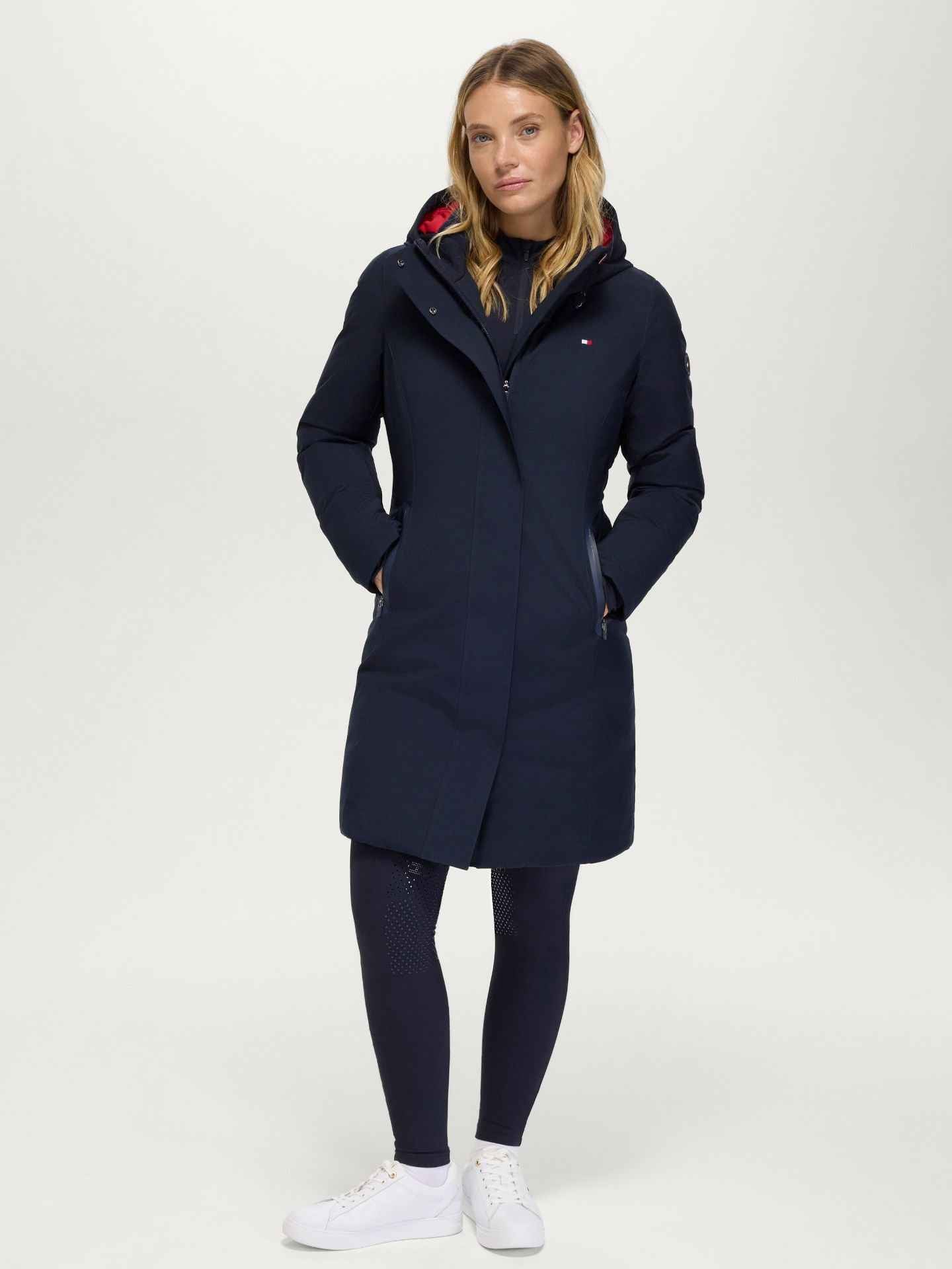 Tommy Hilfiger A/W 26 Płaszcz jeździecki Loma Desert Sky