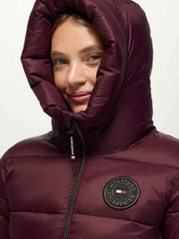 Tommy Hilfiger A/W 26 Kurtka pikowana Glendale Deep Burgundy