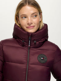 Tommy Hilfiger A/W 26 Kurtka pikowana Glendale Deep Burgundy