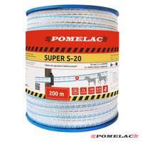 Taśma Pomelac do ogrodzeń elektrycznych Super S20 / 200 m