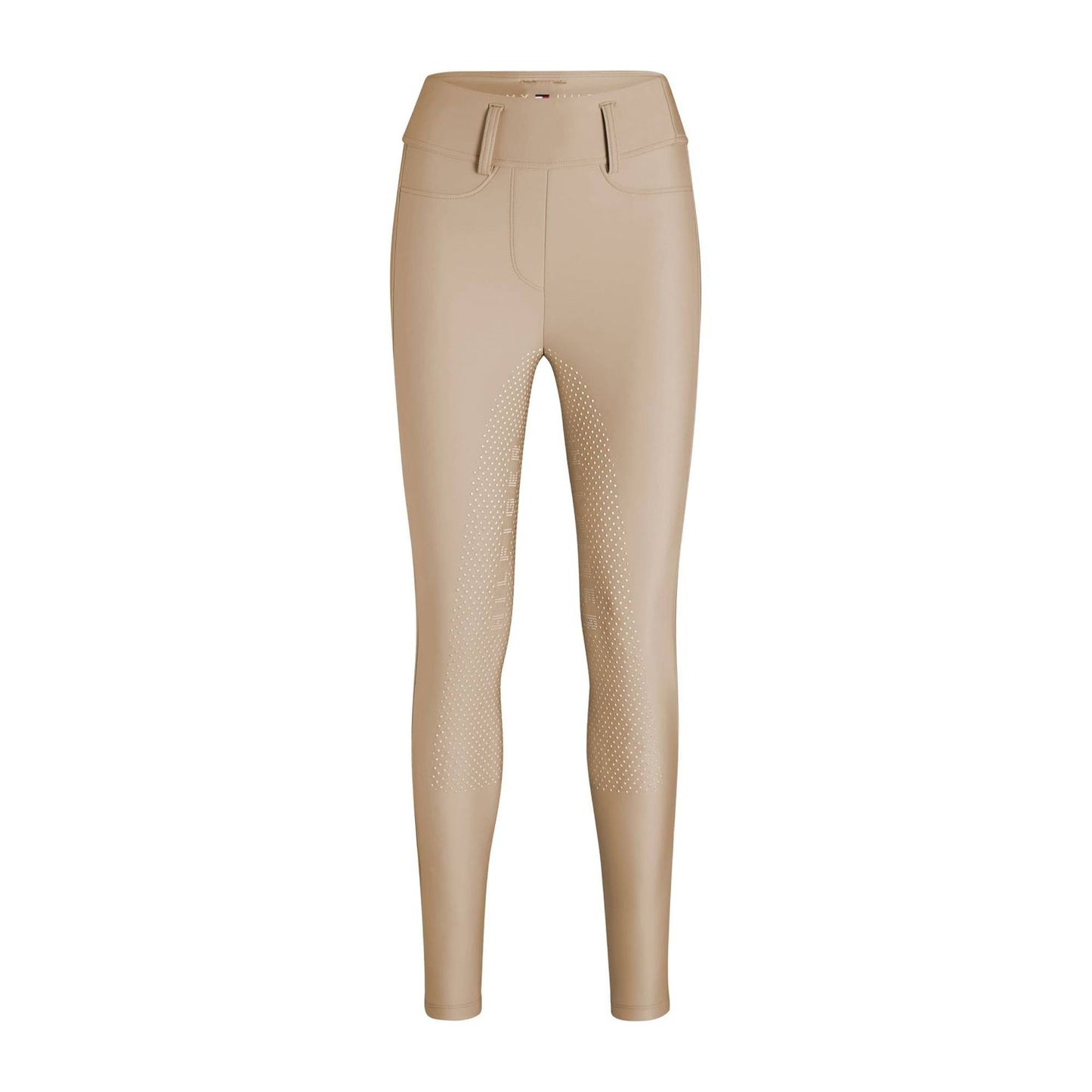 Legginsy całoroczne Tommy Hilfiger Equestrian Highland pełny lej beige