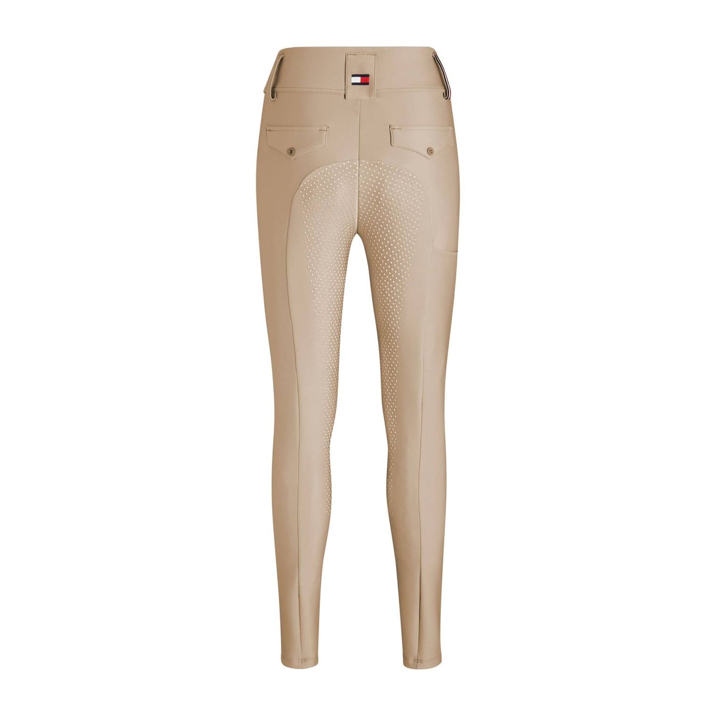 Legginsy całoroczne Tommy Hilfiger Equestrian Highland pełny lej beige