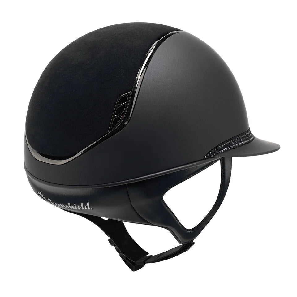 SAMSHIELD Kask jeździecki Miss Shield 2.0 Shadowmatt Tiara Crystal Band Black