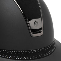 SAMSHIELD Kask jeździecki Miss Shield 2.0 Shadowmatt Tiara Crystal Band Black