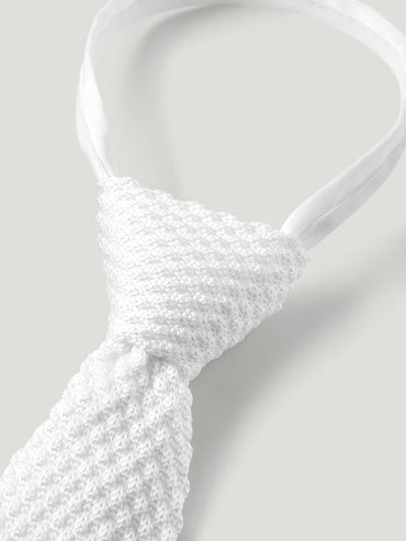 Krawat Tommy Hilfiger Adam Knit Optic White