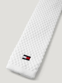 Krawat Tommy Hilfiger Adam Knit Optic White