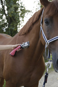 Maszynka do strzyżenia koni Bonum, z akumulatorem, zestaw ostrzy GT505/GT502, różowa, Aesculap - Cavalo