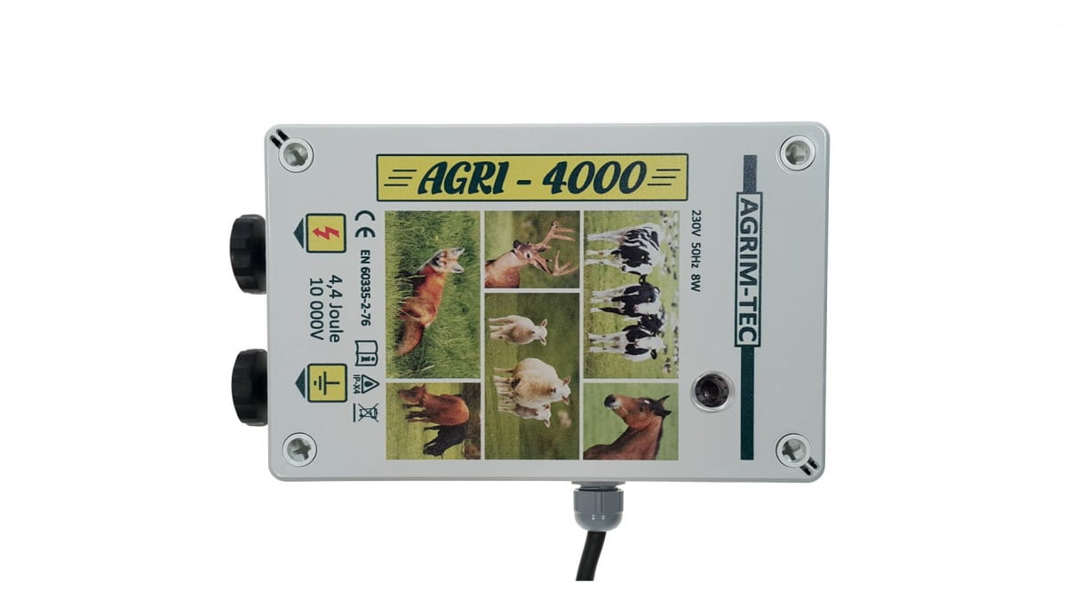 Pastuch elektryczny polski elektryzator sieciowy Agri 4000 -4,4 Jula - Cavalo