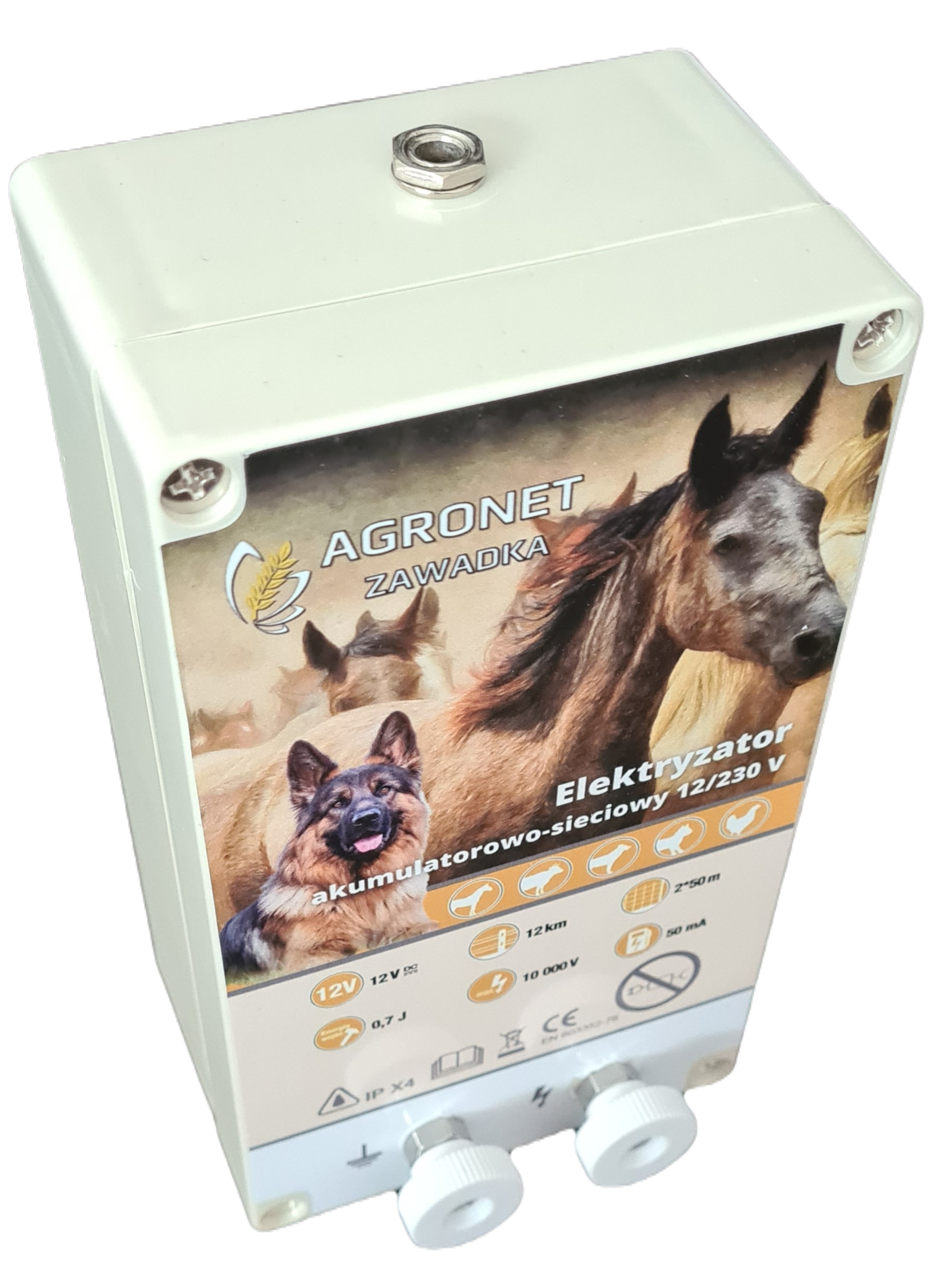 Elektryzator 230/12V Agronet AS200 Dual 0,7J - Cavalo