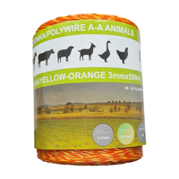 Plecionka ogrodzeniowa żółto - pomarańczowa Animals Basic 500 m - Cavalo