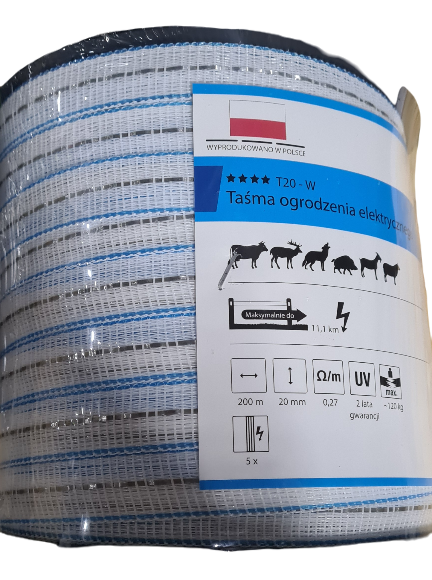 Taśma dla koni Agronet Super T20-W 200 m - Cavalo