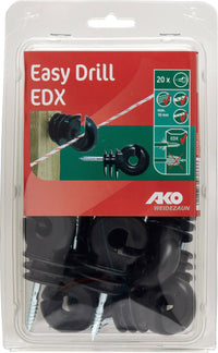 Izolator pierścieniowy Easy-Drill EDX wzmacniany, czarny, 20 szt, AKO - Cavalo