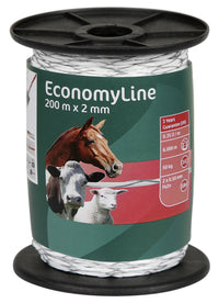Plecionka ogrodzeniowa ECONOMY, 200 m, biała, AKO - Cavalo