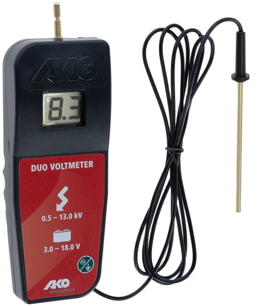Tester napięcia DUO VOLTMETER do baterii i ogrodzeń, 9V, AKO - Cavalo