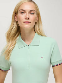 Koszulka Polo Tommy Hilfiger Anaheim Zip Belair Mint