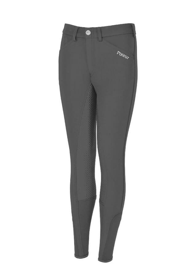 Pikeur Bryczesy damskie Braddy z pełnym lejem Deep Grey SS24