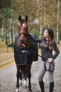 Derka Bucas Irish Turnout 0g Navy/Gold - Cavalo