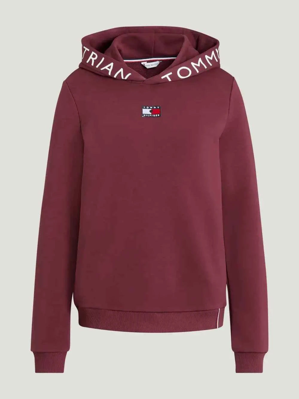 Tommy Hilfiger Bluza damska z kapturem California Rouge