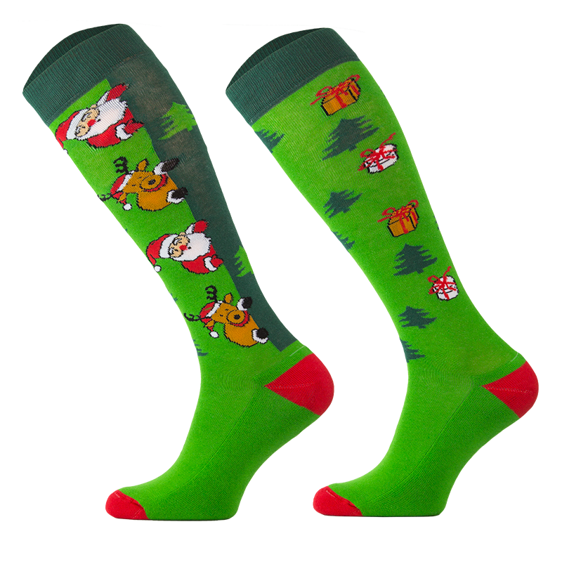 Comodo podkolanówki jeździeckie Green Santa Claus - Cavalo