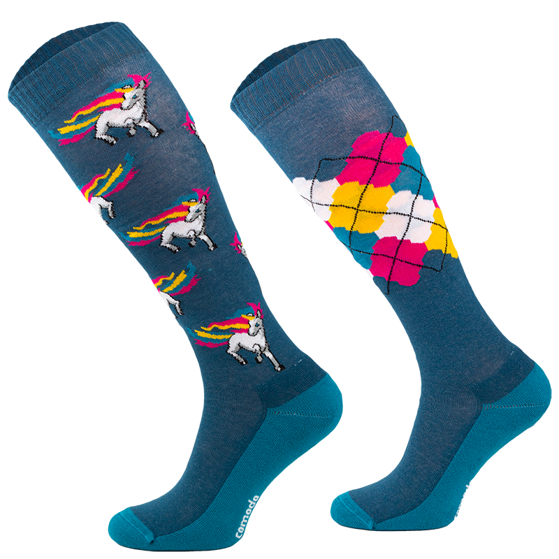 Comodo Podkolanówki jeździeckie jednorożce Colorful Unicorns - Cavalo