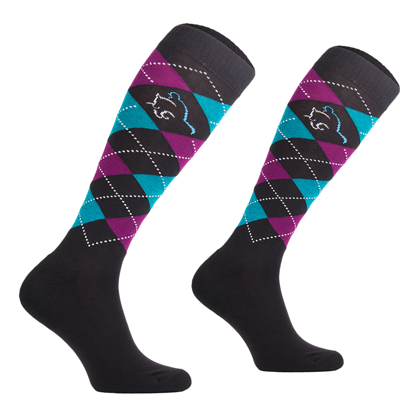 Comodo podkolanówki jeździeckie Karo Multicolor - Cavalo