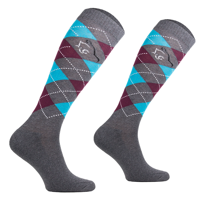 Comodo podkolanówki jeździeckie Karo Multicolor - Cavalo