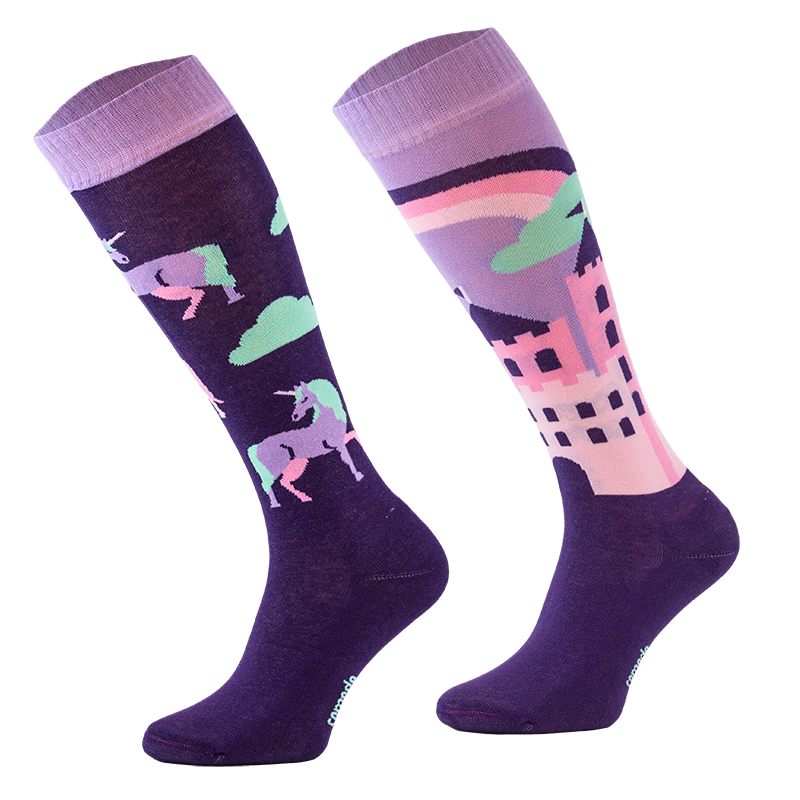 Comodo podkolanówki jeździeckie Purple Unicorn - Cavalo