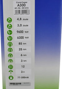 Elektryzator akumulatorowy Corral A 300, dla koni, bydła, kóz i owiec, 4,8 J - Cavalo