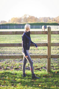 Bryczesy Janne x PinkRibbon damskie grafitowy Covalliero - Cavalo