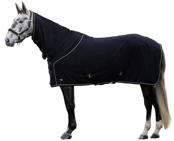 Derka polarowa z kapturem Covalliero Therm, czarny, roz. 145 cm, Covalliero