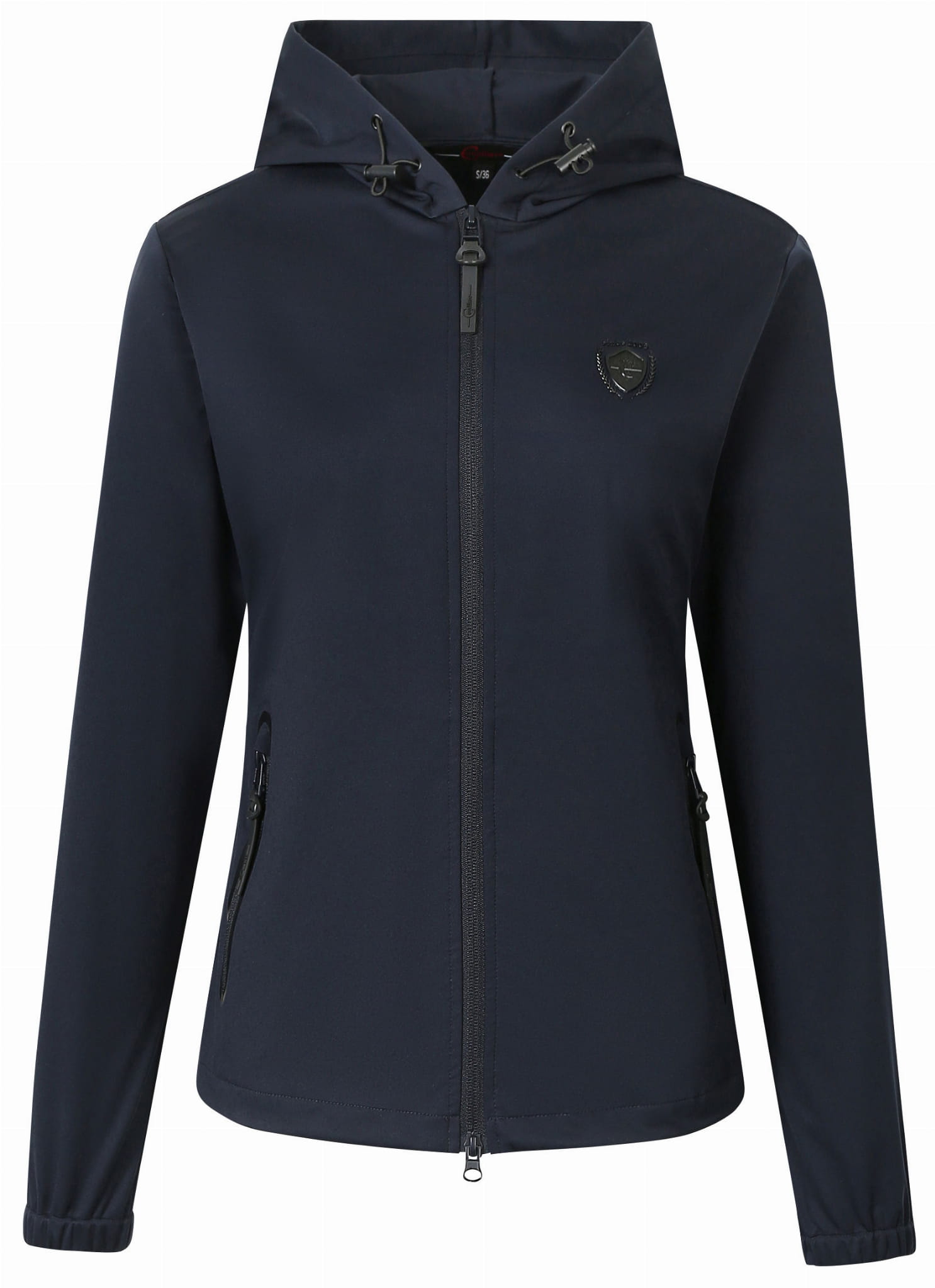 Kurtka z kapturem damska Covalliero S/S 2024 Dark Navy - Cavalo