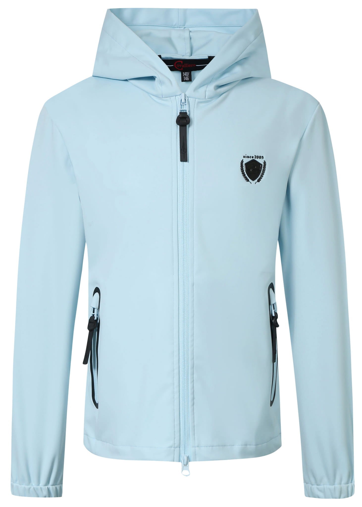 Kurtka z kapturem dziecięca Covalliero S/S 2024 Light Blue - Cavalo
