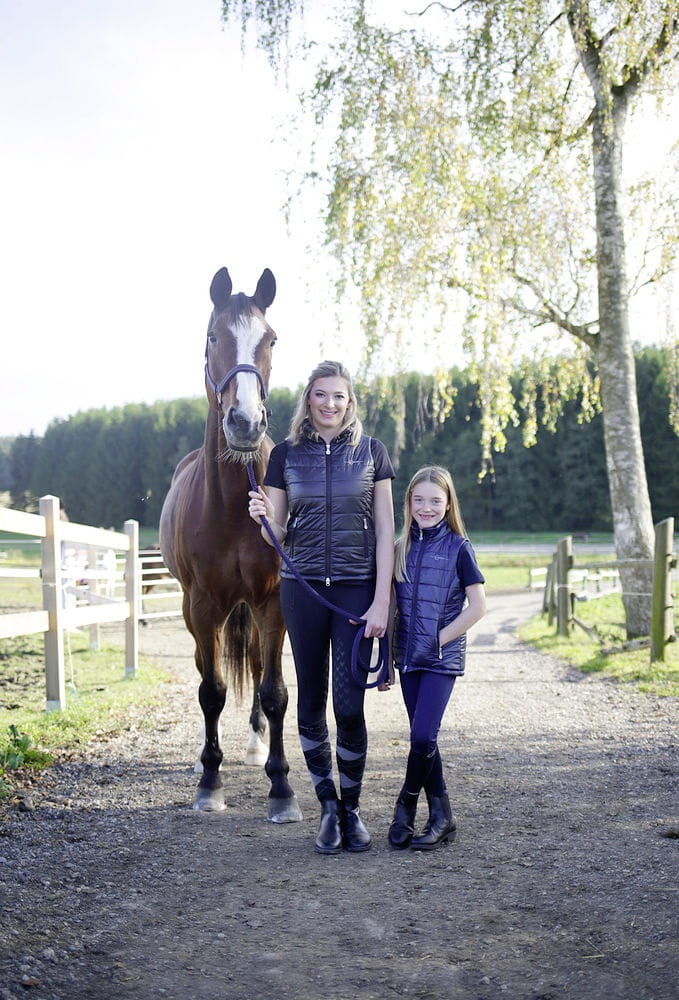 Legginsy jeździeckie Equona dziecięce granatowy Covalliero - Cavalo