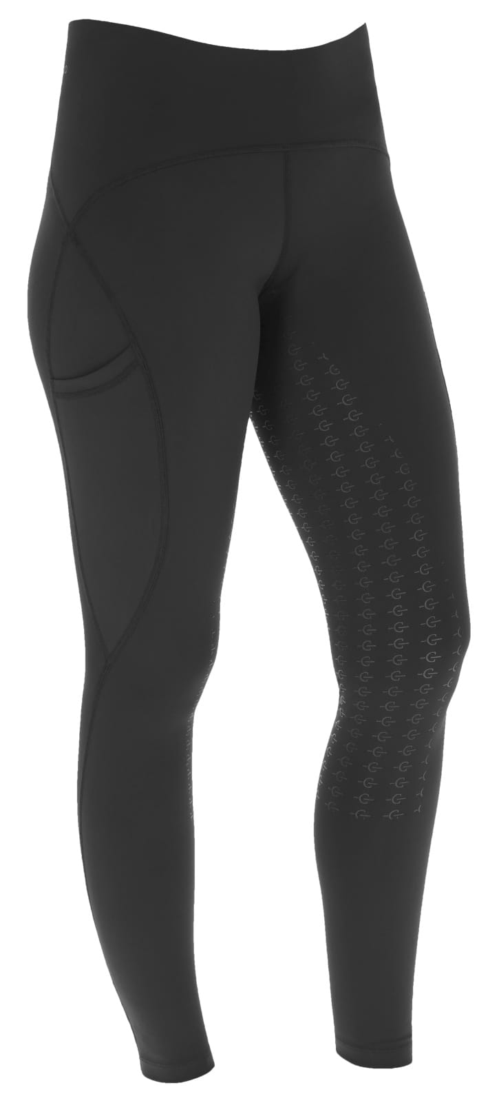 Legginsy jeździeckie S/S 2025 damskie Covalliero black - Cavalo