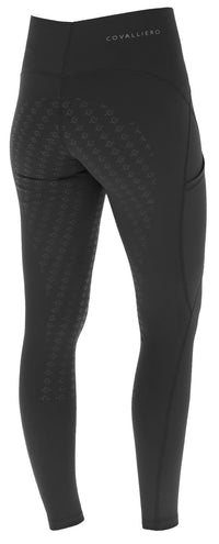 Legginsy jeździeckie S/S 2025 dziecięce Covalliero black - Cavalo