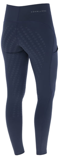 Legginsy jeździeckie S/S 2025 dziecięce Covalliero dark navy - Cavalo