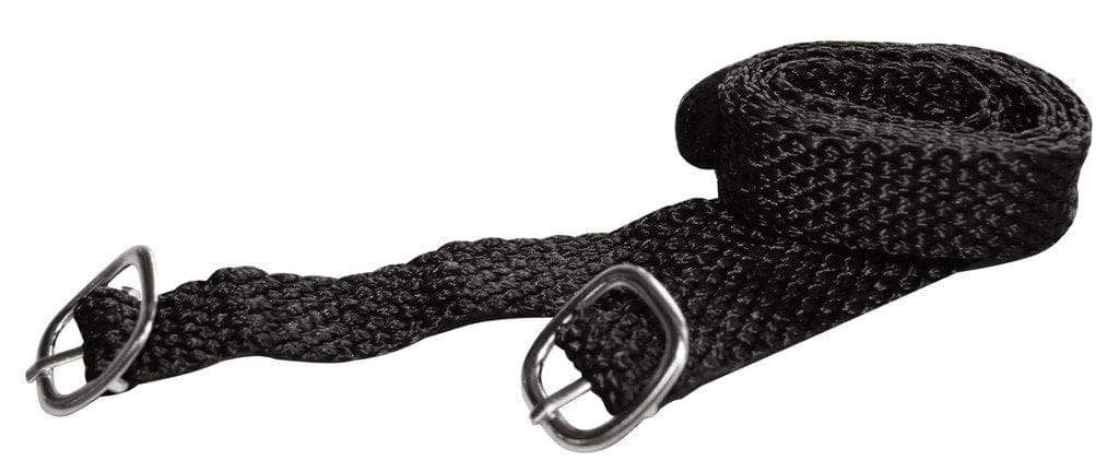 Paski do ostróg, metalowe zapięcie, czarny, para, Covalliero - Cavalo