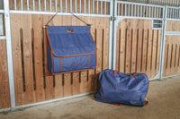 Torba na derki Milano, granatowy/ beżowy, Covalliero - Cavalo