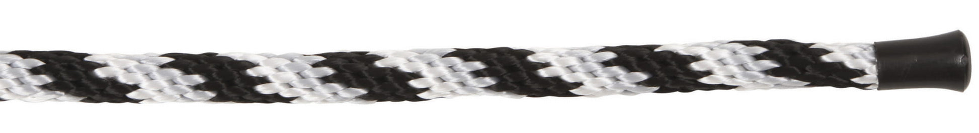 Uwiąz dla konia Mustang, zwykły karabińczyk, srebrny/czarny/biały,  200 cm, Covalliero - Cavalo