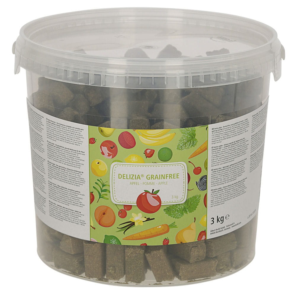 Smakołyki dla konia Delizia GrainFree, jabłko, 3 kg, Kerbl - Cavalo
