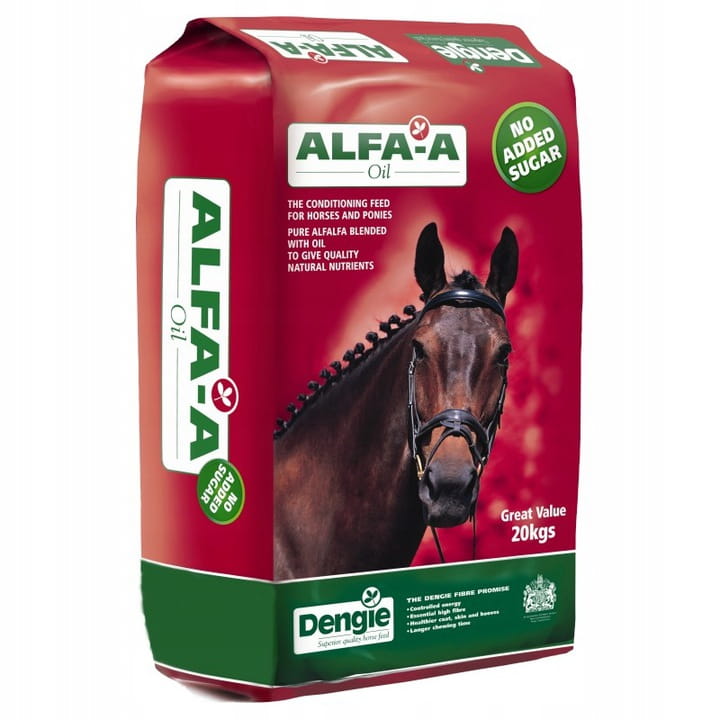 DENGIE Alfa-A Oil sieczka lucerna 100% 20 kg - Cavalo