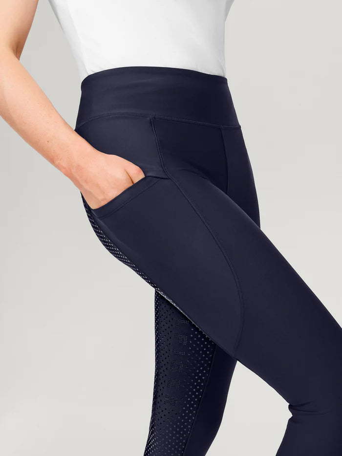 Legginsy młodzieżowe Tommy Hilfiger Devon Full Grip Desert Sky